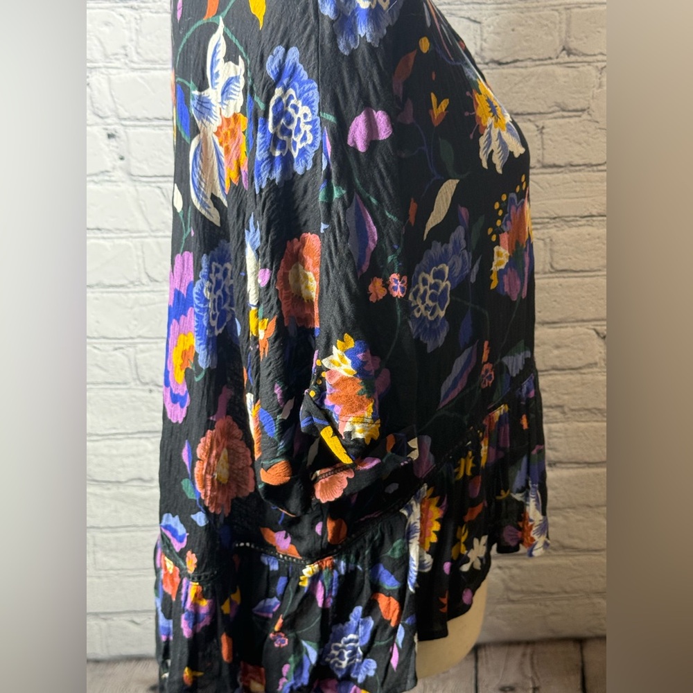 Anthropologie Josie Dolman sleeved floral top size xs - Picture 7 of 11